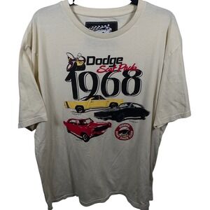 Vintage Dodge Scat Pack 1968 Shirt  Men's Cream Collaboration Limited Edition
